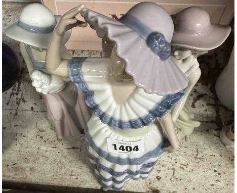 A Lladro figurine - sold with two Nao similar - all with original boxes