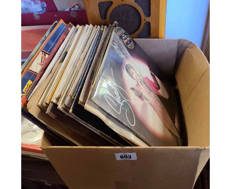 A quantity of LP records including Shakin Stevens, The Kinks, Rolling Stones, etc.