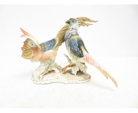 Ceramic German figure (Pheasants)