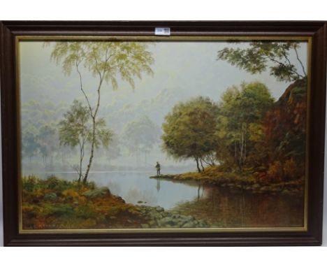 'That Magic Moment' Fishing Scene, colour print after Gerald Coulson 49.5cm x 75cm Condition Report Click here for further im