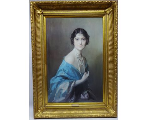 'H.R.H The Queen Mother', colour print after Philip De Laszlo 75cm x 50cm in ornate gilt frame Condition Report Click here fo