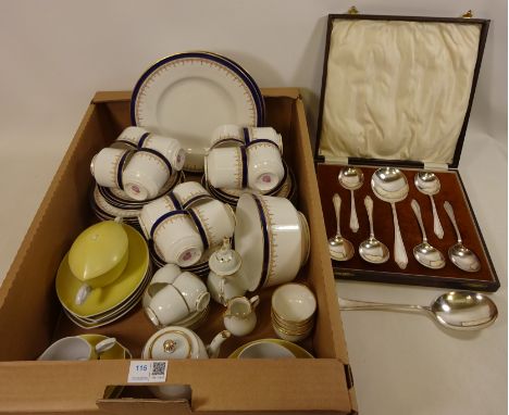 Royal Worcester teaware, twelve place settings, Rosenthal tea cups and saucers, a miniature tea set, some with impressed crow