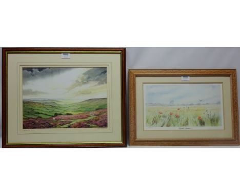 'Rosedale from Blakey', limited edition colour print signed and numbered in pencil Derek Firth 75/250 27cm x 37cm and 'Rydale