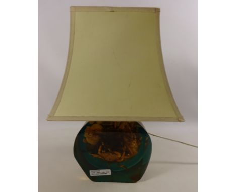 Lucite 1960's crab lamp with original lamp shade  (This item is PAT tested - 5 day warranty from date of sale)  Condition Rep