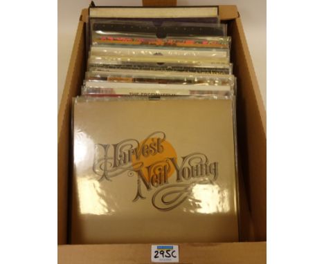 Collection of 70's-90's vinyl LP's including various David Bowie, Bob Dylan and other artists  Condition Report Click here fo