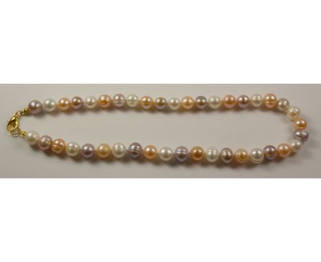 Pastel pearl necklace  Condition Report Click here for further images, condition, auction times & delivery costs