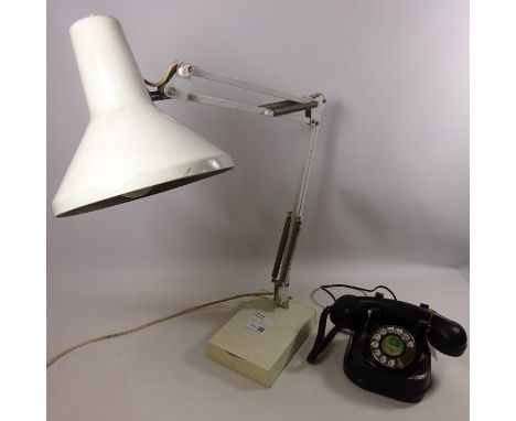 Bell Telephone and a white angle poise lamp  Condition Report Click here for further images, condition, auction times & deliv