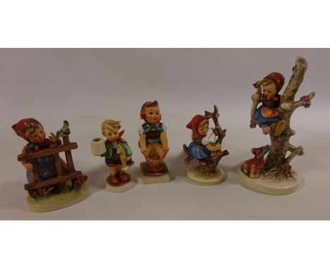Five Hummel figures  Condition Report Click here for further images, condition, auction times & delivery costs