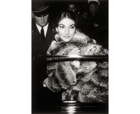 Nürnberg, Peter -- Maria Callas. 1959/printed 2013. Gelatin silver print. 38 x 25,7 cm (40,5 x 30,3 cm). Signed and dated by 