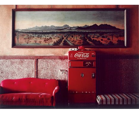 Wenders, Wim -- "Lounge paintings. Gila Bend, Arizona" (from 'Written in the West'). 1983/printed later. Chromogenic print on