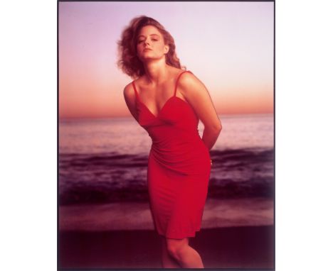 Leibovitz, Annie -- "Jodie Foster, Malibu, California". 1988. Cibachrome print. 49 x 40,4 cm. Signed, titled, dated and editi