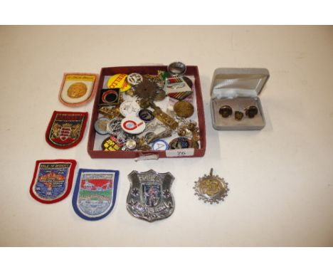 A collection of various enamel and other badges 