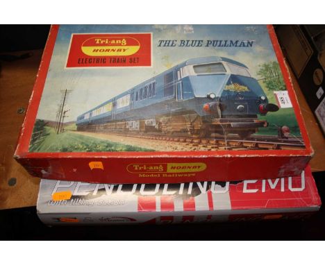A Triang Hornby electric train set The Blue Pullman boxed, together with 00 gauge electric model of the Virgin Trains Pendoli