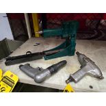 (3) Pneumatic Tools; (2) Screw Guns & (1) Box Stapler