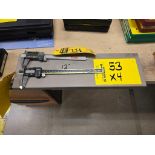 (3) Digital Calipers; (1) 12", (1) 8", & (1) 6", SPI & Mitutoyo