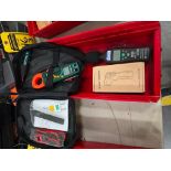 Extech 400A AC Digital Clamp Meter, Infrared Thermometer, & American Digital Frequency Tester