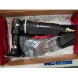 Husky Pneumatic 1/4" Angle Die Grinder w/ Bag of Abrasive & Attachments