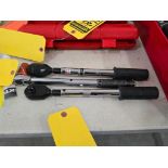 (3) Torque Wrenches; 1/2" Drive Snap-On & 1/2" Tekton, 5-75 FT.LB