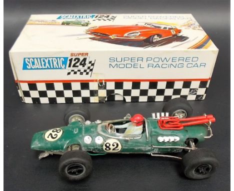 Rare Scalextric Super 124 ACE Series Indianapolis Special 24C/500 model racing car within original box.