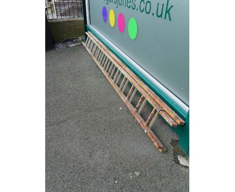 Wooden two section ladder