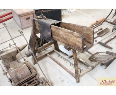 A vintage reed cutter