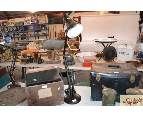 An Angle Poise lamp