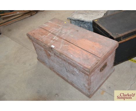A stained pine trunk 