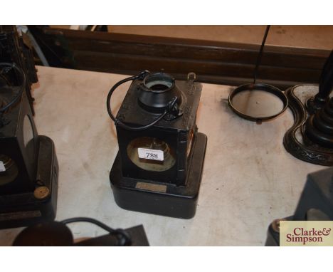 A LNER railway signal box interior lamp "Orwell"