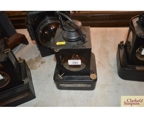 A LNER railway signal box interior lamp for "Carlton Colville"