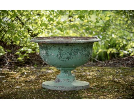 A VICTORIAN PAINTED CAST IRON WINE COOLER LATE 19TH CENTURY 42cm high, 61cm wide, 49cm deep  Condition Report:  With weatheri