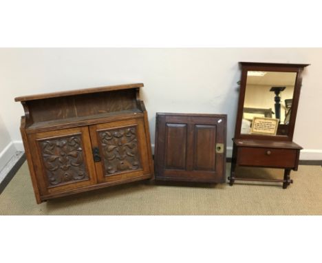 A mahogany chest of two short over two long drawers in the 18th Century manner, 71.5 cm wide x 45 cm deep x 76.5 cm high, a p