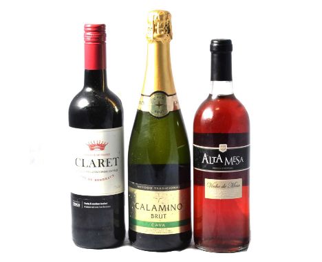Small quantity of wines and spirits, including Otard cognac, sherry claret, etc.
