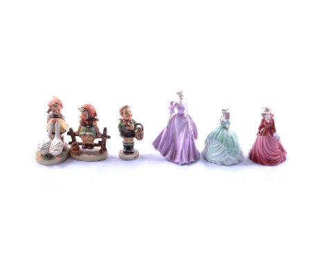 Quantity of Colaport China figures, including Debutante range, 'Language of Flowers, I'll never forget you - Pink Carnation';