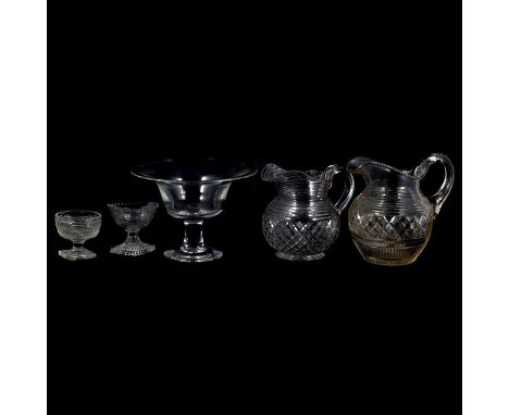 Bohemian ruby overlaid covered vase, 26cm, ruby overlaid goblet, other items of glassware.