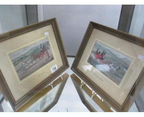 Two framed and glazed Cash's prints - The Tandem and The Four-in-Hand