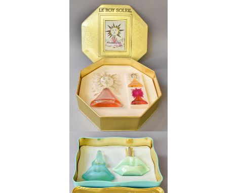 Salvador Dali Scent Bottles, including Laguna two piece gift set in a tin, another gift set of Le Roy Soleil, quantity of Sal