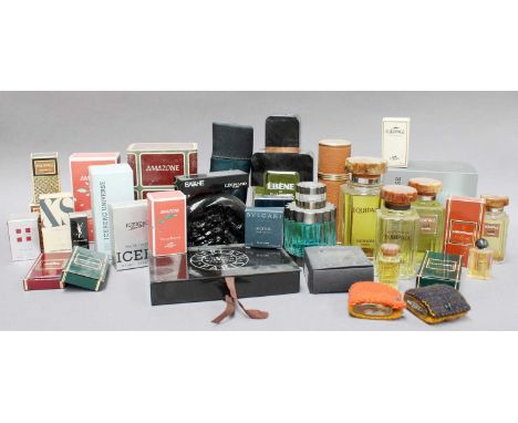 Assorted Gents Dummy Factices and Scent Bottles including miniatures comprising Hermes, Kenzo, Leonard Paris, Guerlain, Icebe