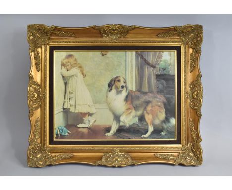 A Large Gilt Framed Print, 55x40cm 