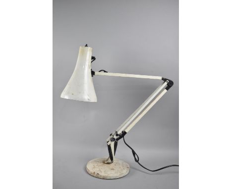 A Vintage White Anglepoise Lamp 