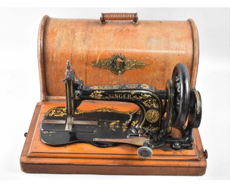 A Vintage Manual Singer Sewing Machine 
