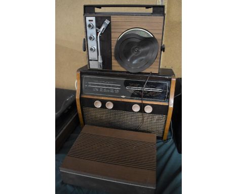 A Vintage KB Radio together with a Stereo Deluxe Record Player (AF) 