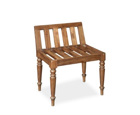 A MAHOGANY LUGGAGE RACK19th century in the manner of GillowsWith a slatted gallery back and top on turned tapering supports, 