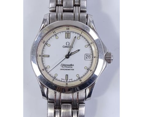A gent's Omega Seamaster Chronometer automatic wristwatch, stainless steel case with luminous hour markers and date aperture,