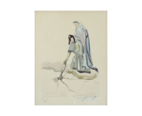 S. Dali signed woodcut from the "Divina Commedia" || DALI SALVADOR (1904 - 1989) houtsnede n° 69/165 uit de suite "Divina Com