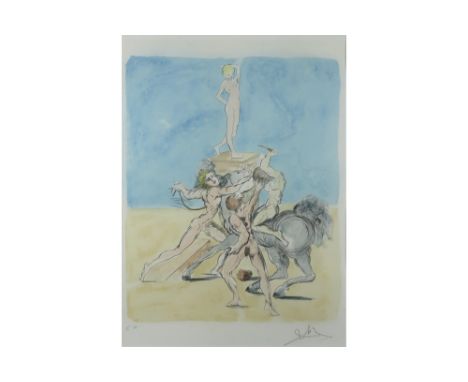 lithograph printed in colours - signed Salvador Dali || DALI SALVADOR (1904 - 1989) kleurlitho n° Epreuve d'Artiste met een t