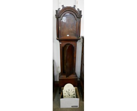 A mahogany longcase clock, dial signed Lowman, Ramsgate 