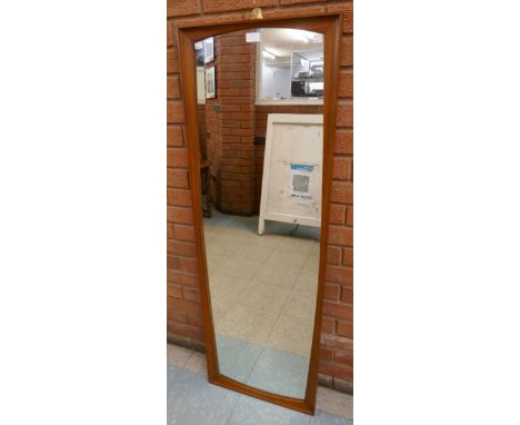 A teak framed mirror 