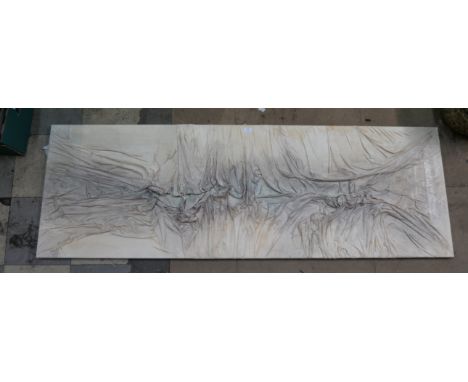 A Jenny Hammerton abstract silk art piece 