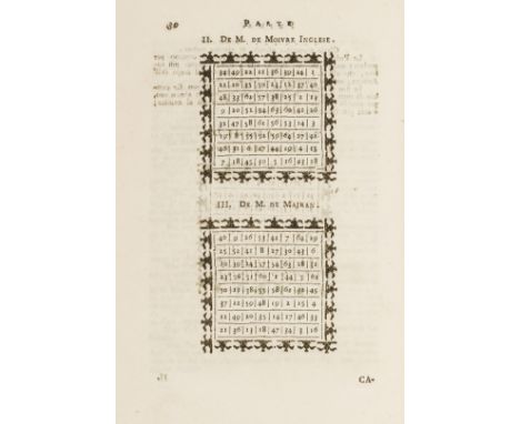 Chess.- Ponziani (Domenico) Il giuoco incomparabile degli scacchi, second edition, title with woodcut printer's device, errat