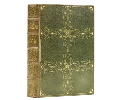 Binding.- Bunyan (John) The Pilgrims Progress, engraved portrait, title in red &amp; black, foxed at beginning and end, signe